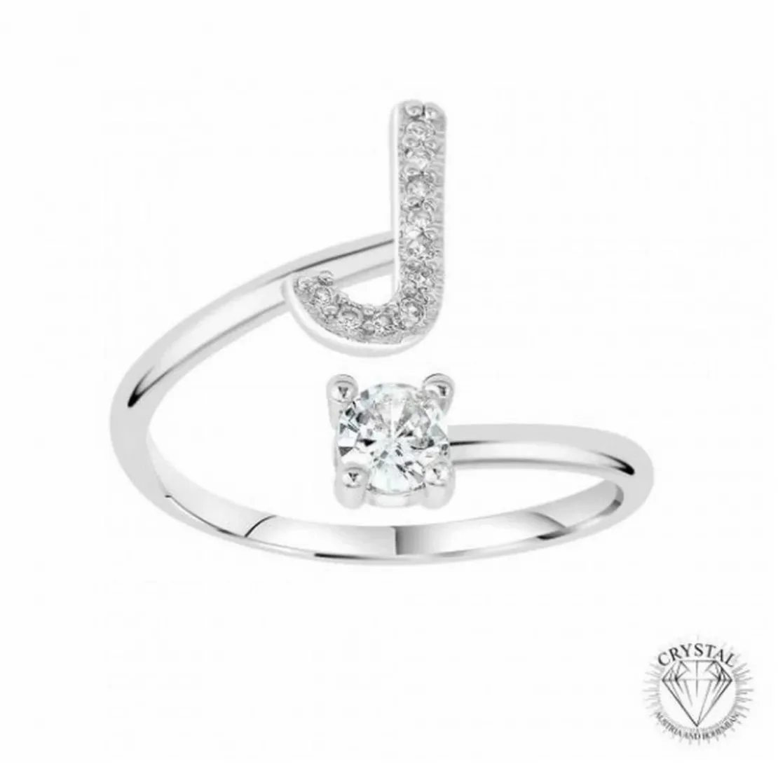 AthèmeBague Initiale J Femme Athème B2804-J - Métal Argent