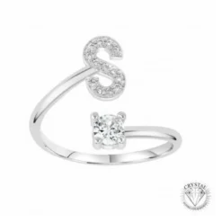 AthèmeBague Initiale S Femme Athème B2804-S - Métal Argent