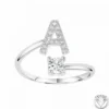 AthèmeBague Intiale A Femme Athème B2804-A -Métal Argent