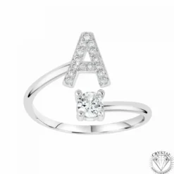 AthèmeBague Intiale A Femme Athème B2804-A -Métal Argent
