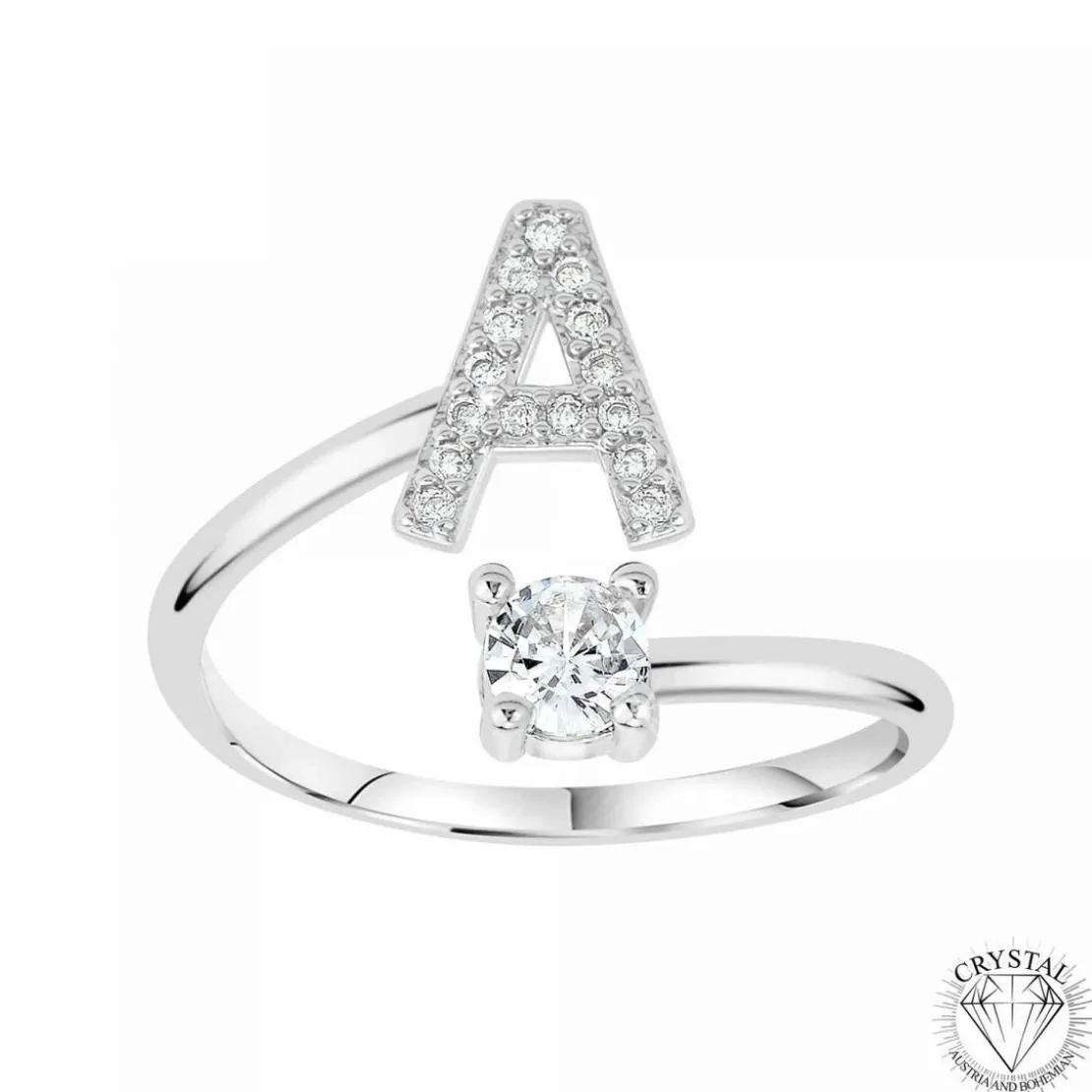 AthèmeBague Intiale A Femme Athème B2804-A -Métal Argent