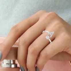 AthèmeBague Intiale A Femme Athème B2804-A -Métal Argent