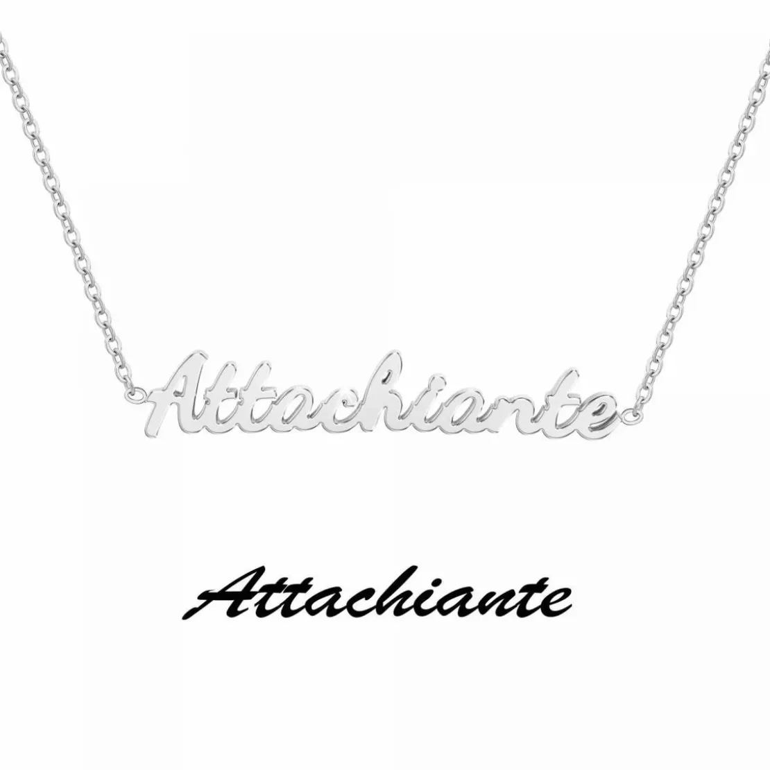 AthèmeCollier et pendentif Athème B2689-ARGENT-ATTACHIANTE Femme