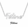 AthèmeCollier et pendentif Athème B2689-ARGENT-FELINE Femme
