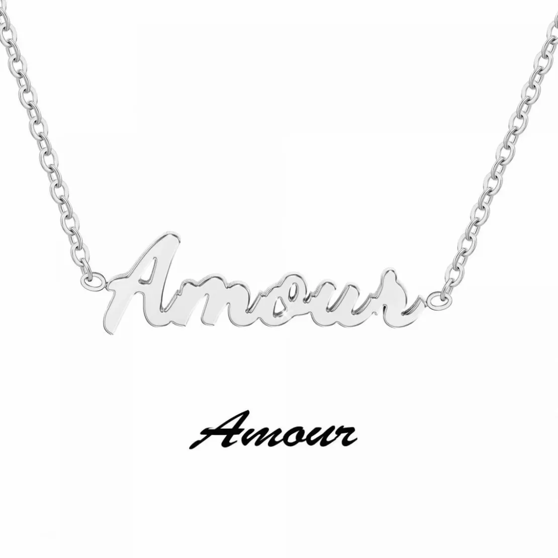 AthèmeCollier et pendentif Athème B2689-ARGENT-AMOUR Femme