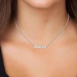 AthèmeCollier et pendentif Athème B2689-ARGENT-AMOUR Femme