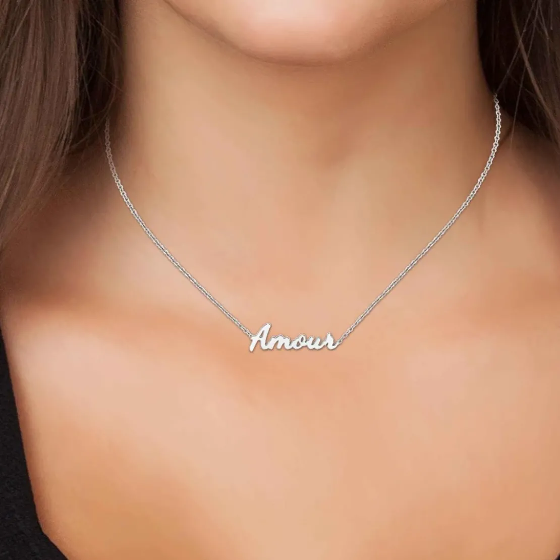 AthèmeCollier et pendentif Athème B2689-ARGENT-AMOUR Femme