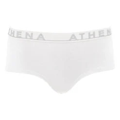 AthénaBoxer femme Easy Color blanc en coton