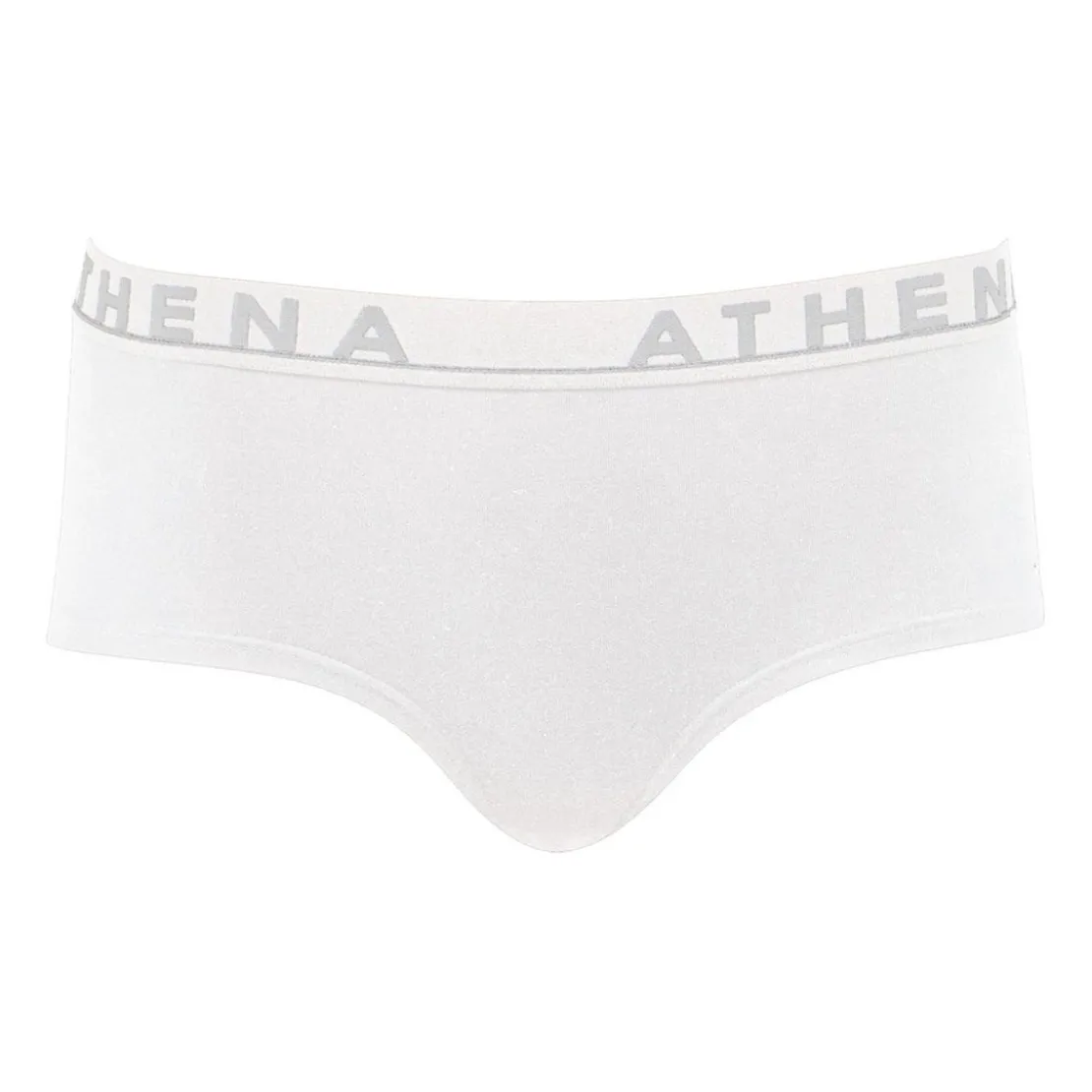 AthénaBoxer femme Easy Color blanc en coton
