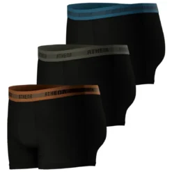 AthénaLot de 3 boxers Easy Recyclé Athena noir en coton