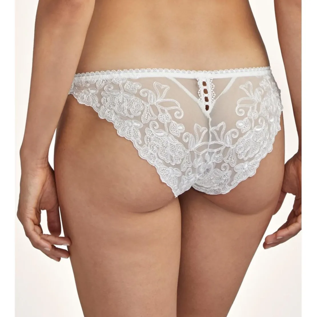 AubadeCulotte mini-cœur blanche- POUR TOUJOURS