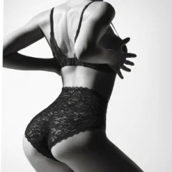 AubadeCulotte taille haute noire- Rosessence