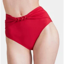 Aubade MaillotsCulotte de bain taille haute - Rouge- OCEAN CRUISE