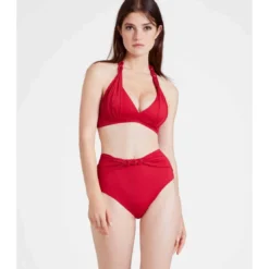 Aubade MaillotsCulotte de bain taille haute - Rouge- OCEAN CRUISE