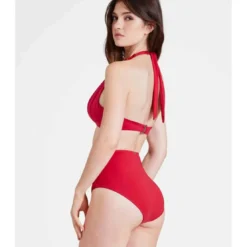 Aubade MaillotsCulotte de bain taille haute - Rouge- OCEAN CRUISE