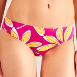 Aubade MaillotsCulotte de bain rose- Danse de feuilles