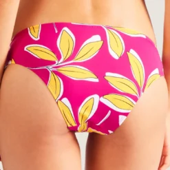 Aubade MaillotsCulotte de bain rose- Danse de feuilles