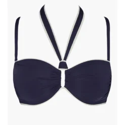 Aubade MaillotsHaut de maillot de bain bandeau sans armatures bleu- LA BAIE DES VAGUES