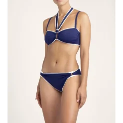 Aubade MaillotsHaut de maillot de bain bandeau sans armatures bleu- LA BAIE DES VAGUES