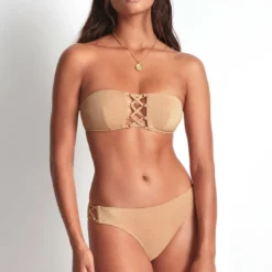 Aubade MaillotsSlip de bain - beige- Summer Glow