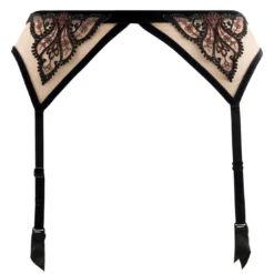 AubadePorte-jarretelles beige- COEURS ENLACES