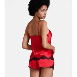 AubadeShort Rouge en soie- TOI MON AMOUR