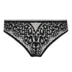 AubadeSlip brésilien en dentelle noir- ILLUSION FAUVE