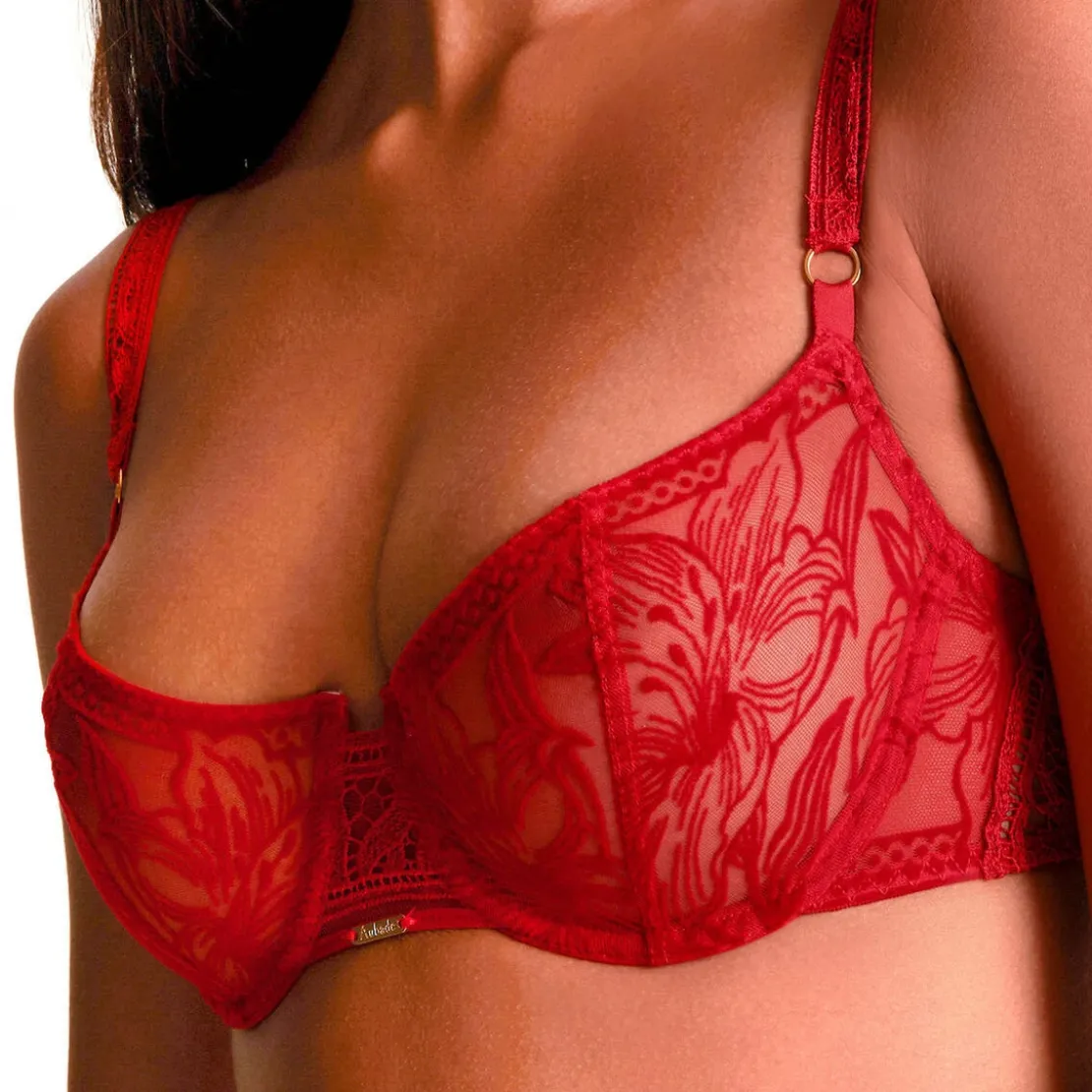 AubadeSoutien gorge Corbeille Armature - Rouge Rebelle- CŒUR A CORPS