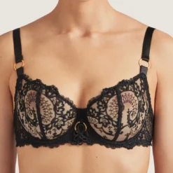 AubadeSoutien-gorge corbeille armatures noir- LA REINE DE LA NUIT
