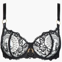 AubadeSoutien-gorge corbeille armatures noir- LA REINE DE LA NUIT