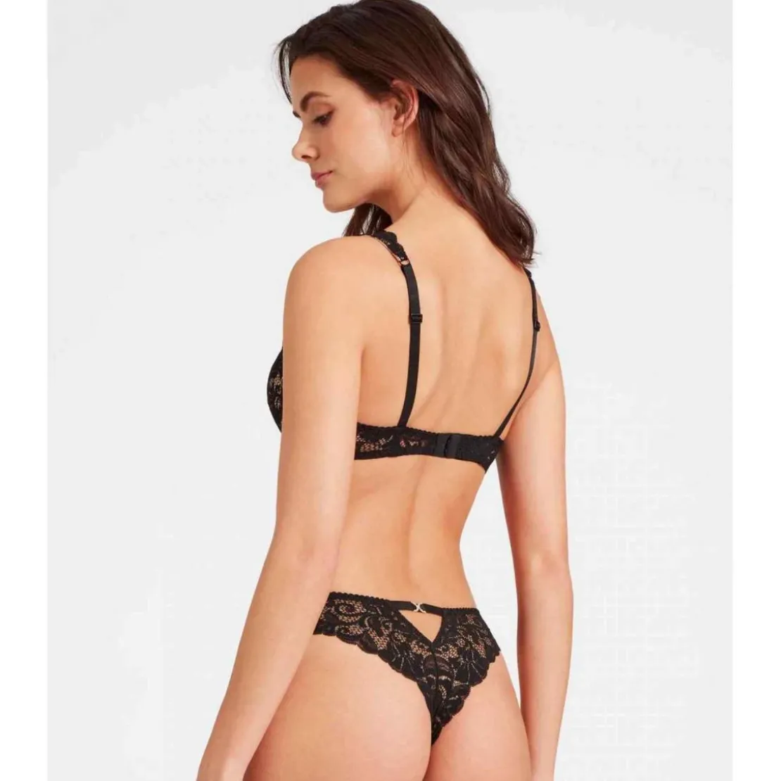 AubadeSoutien-gorge corbeille armatures - Noir- MON BIJOU