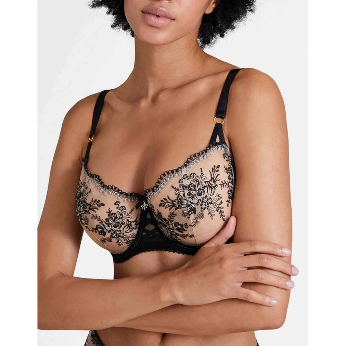AubadeSoutien-gorge corbeille armatures Noir- TRESOR INFINI