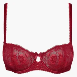AubadeSoutien-gorge corbeille armatures rouge- AUBE AMOUREUSE