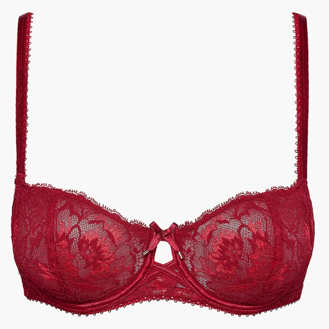 AubadeSoutien-gorge corbeille armatures rouge- AUBE AMOUREUSE