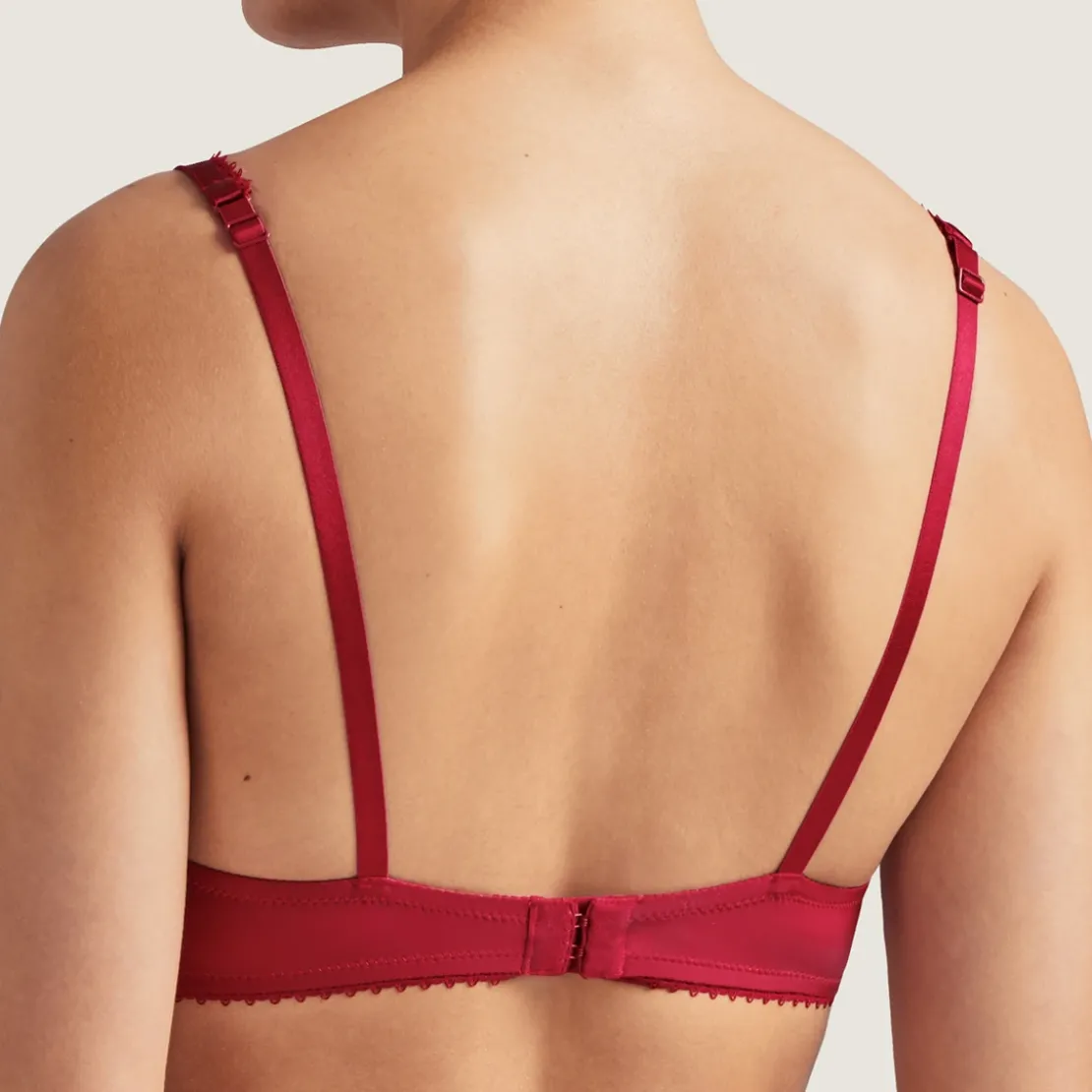 AubadeSoutien-gorge corbeille armatures rouge- AUBE AMOUREUSE