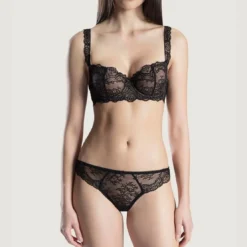 AubadeSoutien-gorge corbeille armatures noir- Danse des Sens