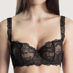 AubadeSoutien-gorge corbeille armatures noir- Danse des Sens