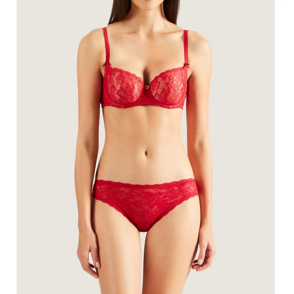 AubadeSoutien-gorge corbeille armatures rouge- Rosessence