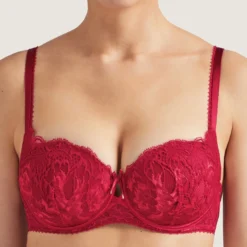 AubadeSoutien-gorge corbeille confort armatures rouge- AUBE AMOUREUSE