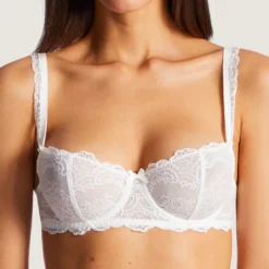 AubadeSoutien-gorge corbeille armatures blanc en dentelle- Danse des Sens