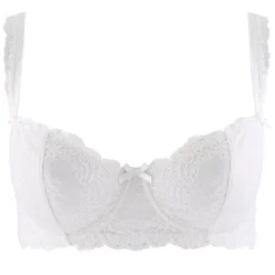 AubadeSoutien-gorge corbeille armatures blanc en dentelle- Danse des Sens
