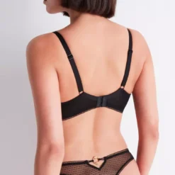 AubadeSoutien-gorge corbeille en dentelle noir- ILLUSION FAUVE