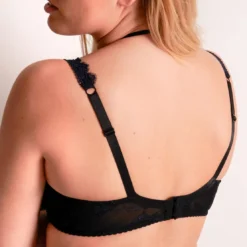 AubadeSoutien Gorge - Corbeille Armaturé - Noir bleu- Amour Précieux