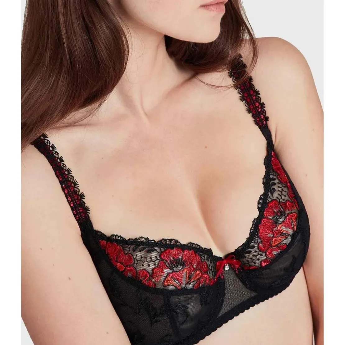 AubadeSoutien-gorge emboîtant armatures Rouge- A FLEUR DE TOI