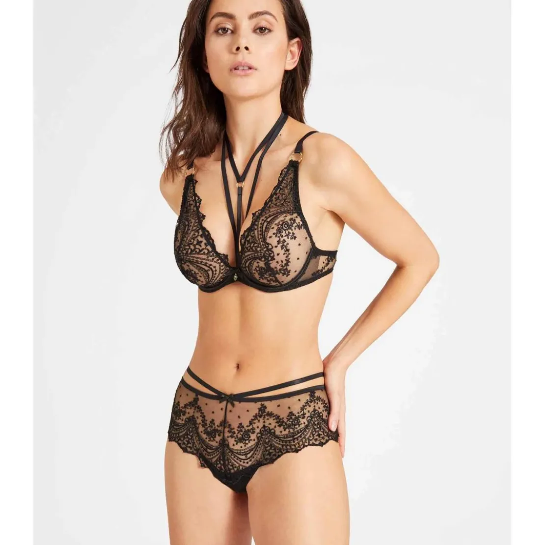 AubadeSoutien-gorge Plongeant Armatures noir - ECRIN NOIR