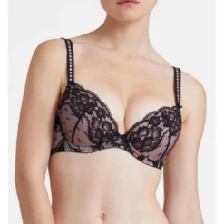 AubadeSoutien-gorge plongeant armatures Noir- MAGIC GARDEN