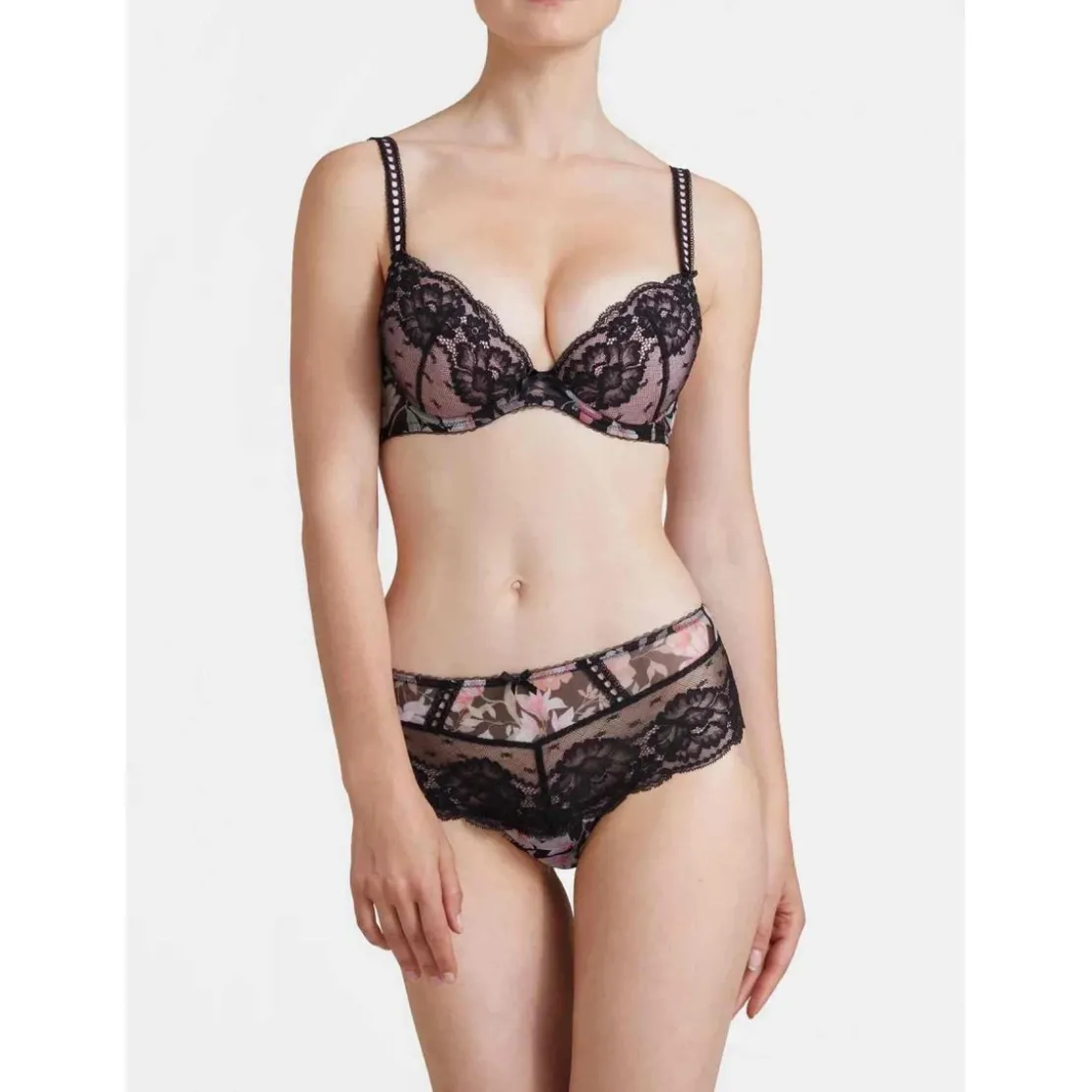 AubadeSoutien-gorge plongeant armatures Noir- MAGIC GARDEN