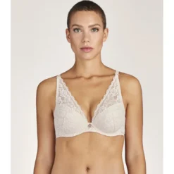 AubadeSoutien-gorge plongeant foulard armatures nude- ROSESSENCE