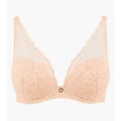 AubadeSoutien-gorge plongeant foulard armatures nude- ROSESSENCE