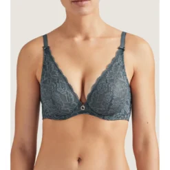 AubadeSoutien-gorge plongeant armatures gris- ROSESSENCE
